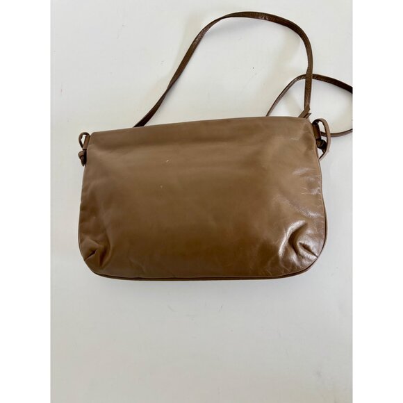 Anne Klein Purse Brown Crossbody Minimalist Vintage Look Quiet Luxury Old Money - Picture 2 of 12